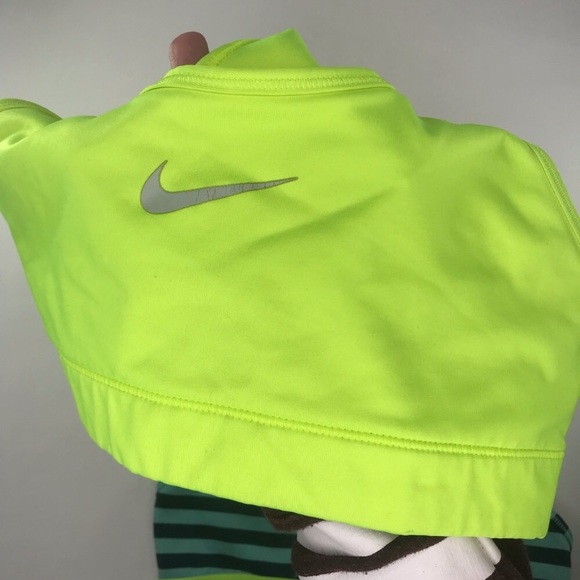 2 Nike Sport Bra Bundle Neon Yellow Striped Small - Picture 7 of 8